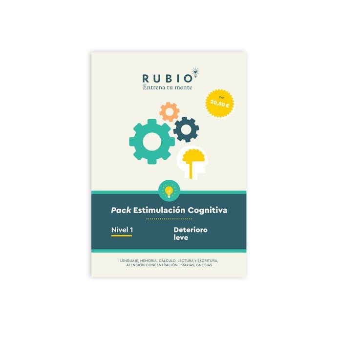 Pack Estimulación cognitiva RUBIO | Nivel 1 deterioro leve