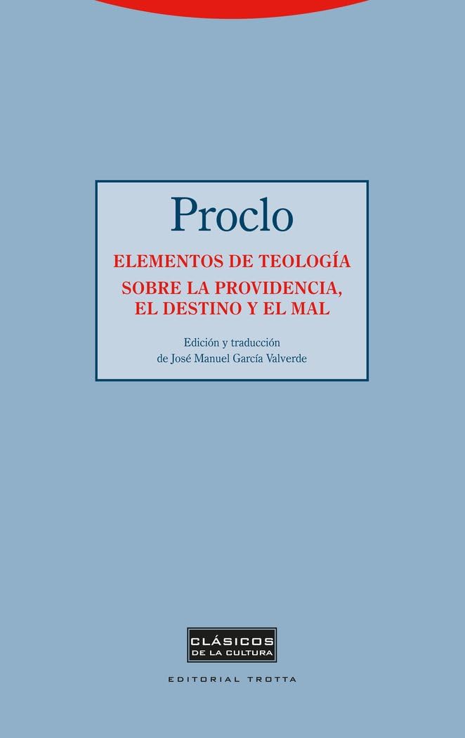 Libro: Elementos de teología. Sobre la providencia, el destino y el mal