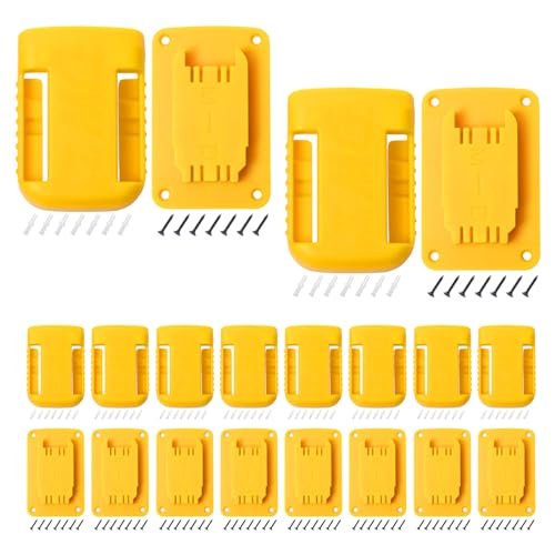 Portaherramientas-de-20-pasos-y-soporte-de-batería-para-Dewalt-20-V,-soporte-de-pared-para-taladro-a-batería,-estante-de-almacenamiento-para-Milwaukee-M18-(amarillo)