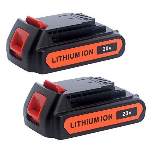 Batería-de-litio-Biswaye-LBXR20-de-4.0-Ah-y-20-V,-compatible-con-baterías-Black-and-Decker-de-20-V-máx.-(LBXR2520,-LBXR2020,-LB2X3020,-LBX20,-LB2X4020-y-LST522,-LHT2220-y-LST300)-(paquete-de-2).