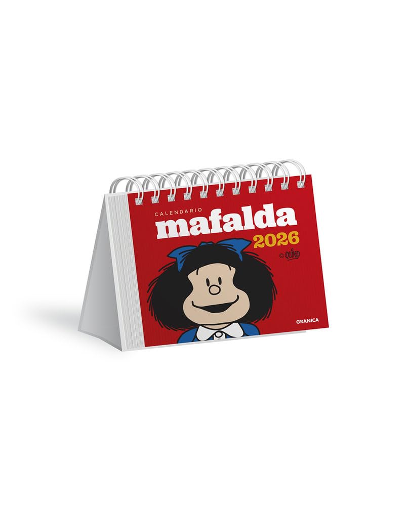 Libro: Mafalda 2026, Calendario Escritorio Rojo (AGENDAS Y CALENDARIOS)