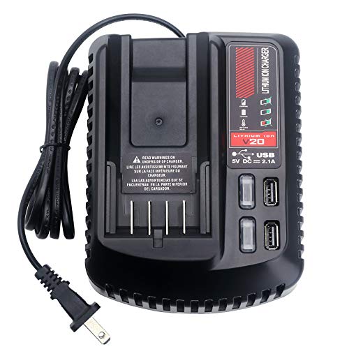 Cargador-rápido-de-batería-Elefly-CMCB104-V20-compatible-con-el-cargador-de-batería-Craftsman-de-20-V-CMCB124,-compatible-con-la-batería-de-litio-Craftsman-20-V-Max-V20-CMCB202-2-CMCB204-2-CMCB201-CMCB206