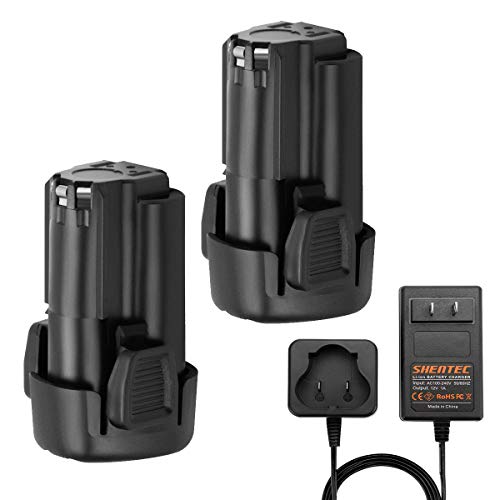 Paquete-de-2-baterías-Shentec-de-iones-de-litio-de-3000-mAh-y-12-V,-compatibles-con-Black-&-Decker-LBXR12,-LBX12,-BL1510,-BL1310,-BL1110-y-LB12-(incluye-cargador).