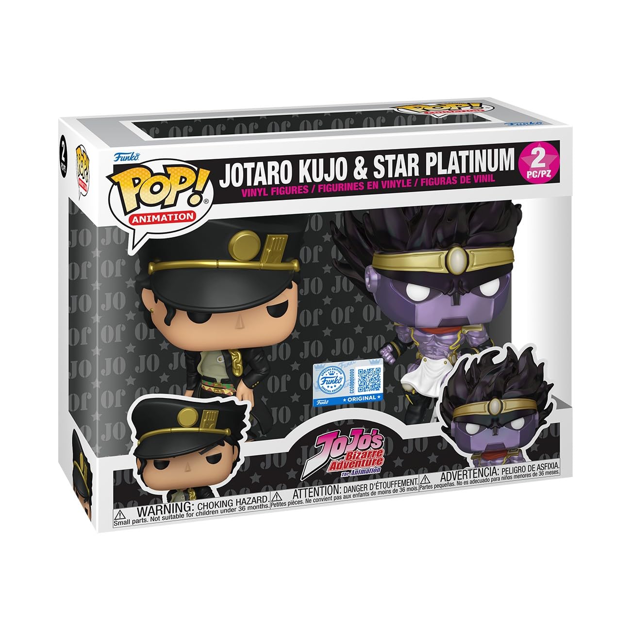 Funko Pop! Animación: JoJo's - Jotaro & Star Platinum - Exclusivo Amazon