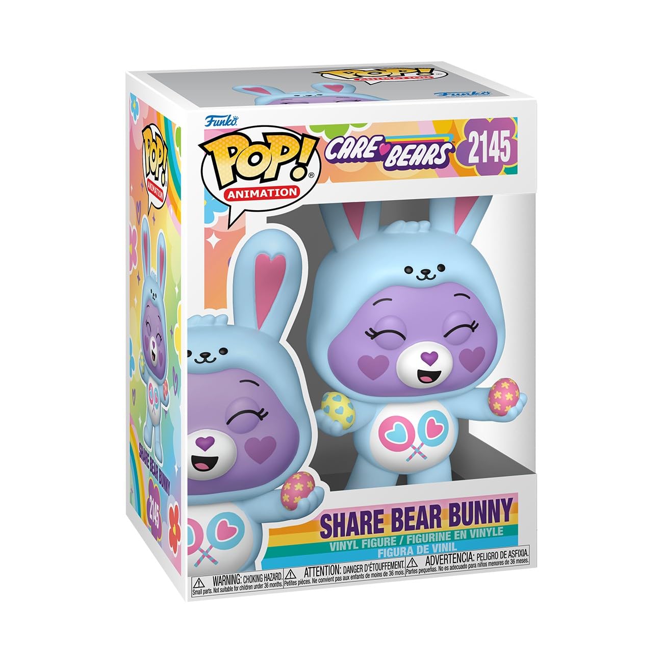 Funko Pop! Animación: Care Bear Cousins Spring - Share Bear Bunny​