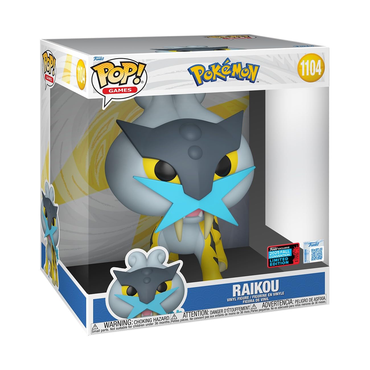 Funko Pop! Jumbo: Pokemon - Raikou - Exclusivo Amazon