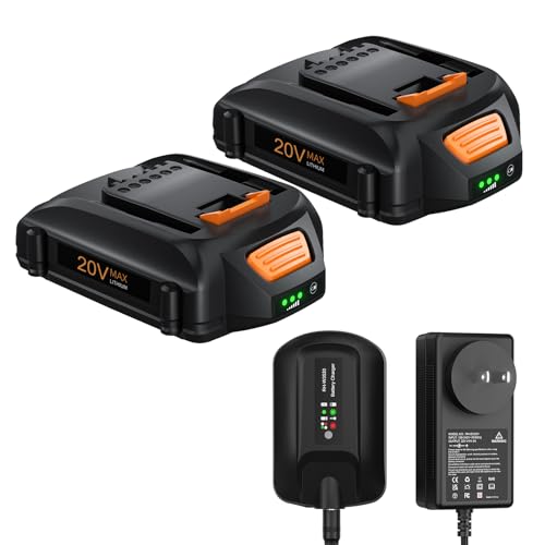 Paquete-de-2-baterías-WA3520-de-20-V-y-3500-mAh-(reemplazo)-para-Worx-(batería-de-litio-de-20-V-y-cargador-WA3742,-WA3525,-WA3575,-WG151s,-WG155s,-WG251s,-WG255s,-WG540s,-WG545s,-WG890-y-WG891).