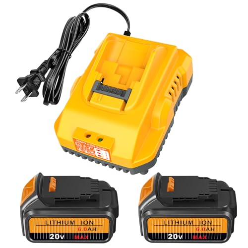Paquete-de-2-baterías-de-repuesto-COMRGIKE-mejoradas-de-20-V-máx.-para-Dewalt-de-6,0-Ah-con-estación-de-carga-DCB112