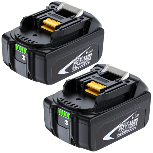 Paquete-de-2-baterías-LONG-FIT-de-18-V-y-6,0-Ah,-BL1860B-de-18-voltios,-compatibles-con-herramientas-y-cargadores-originales-de-18-V.