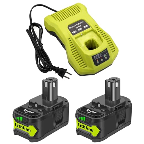 Kit-de-batería-y-cargador-SKYON-de-18-V-y-6,5-Ah-para-Ryobi-P193-2,-PBP007,-P108,-P197,-P192,-PBP005,-One+-Lithium+HP,-herramientas-eléctricas-inalámbricas-de-alta-capacidad,-y-cargador-P117-de-18-V.