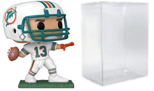 Funko Pop: Pop! Sports Dolphins Dan Marino #215 Figura de Vinilo and Eco Tek Protector Case