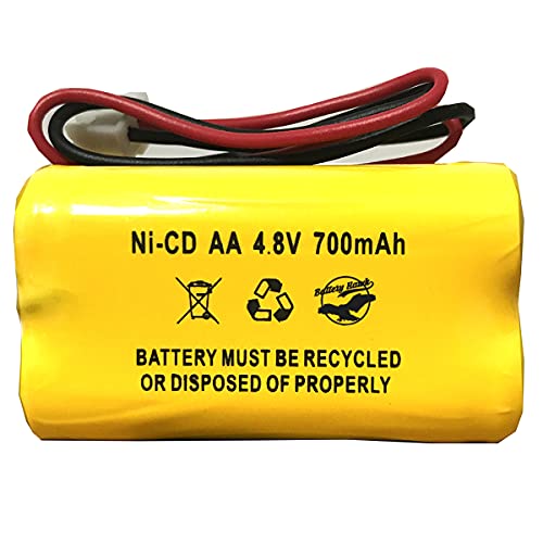 Batería-de-repuesto-BL93NC487-AA500MAH-Unitech-AA-700mAh-Ni-CD-AA600mAh-McNair-Corun-Ni-Cd-AA500-4.8v-700mAh-Ni-CD-para-señal-de-luz-de-emergencia/salida-Batteryhawk,-LLC
