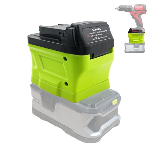 Adaptador-P107-para-batería-Ryobi-de-18-V.-Convierte-a-batería-Milwaukee-M18-de-18-V.-Compatible-con-la-herramienta-inalámbrica-Milwaukee-M18-de-18-V-y-con-la-batería-Ryobi-ONE+-de-18-V.-Uso-P108-(solo-adaptador).