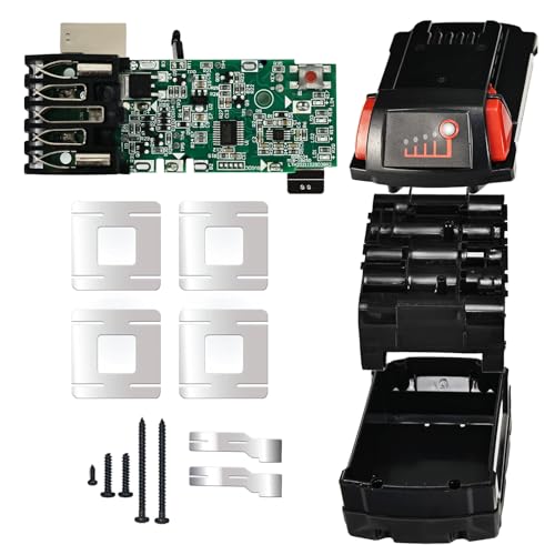 Estuche-de-plástico-para-batería-de-repuesto-Laipuduo-de-18-V,-5,0-Ah,-4,0-Ah-y-3,0-Ah-para-Milwaukee-18-V-M18B-48-11-1820,-48-11-1850,-48-11-1828-y-48-11-10,-con-tapa-para-batería-de-iones-de-litio.
