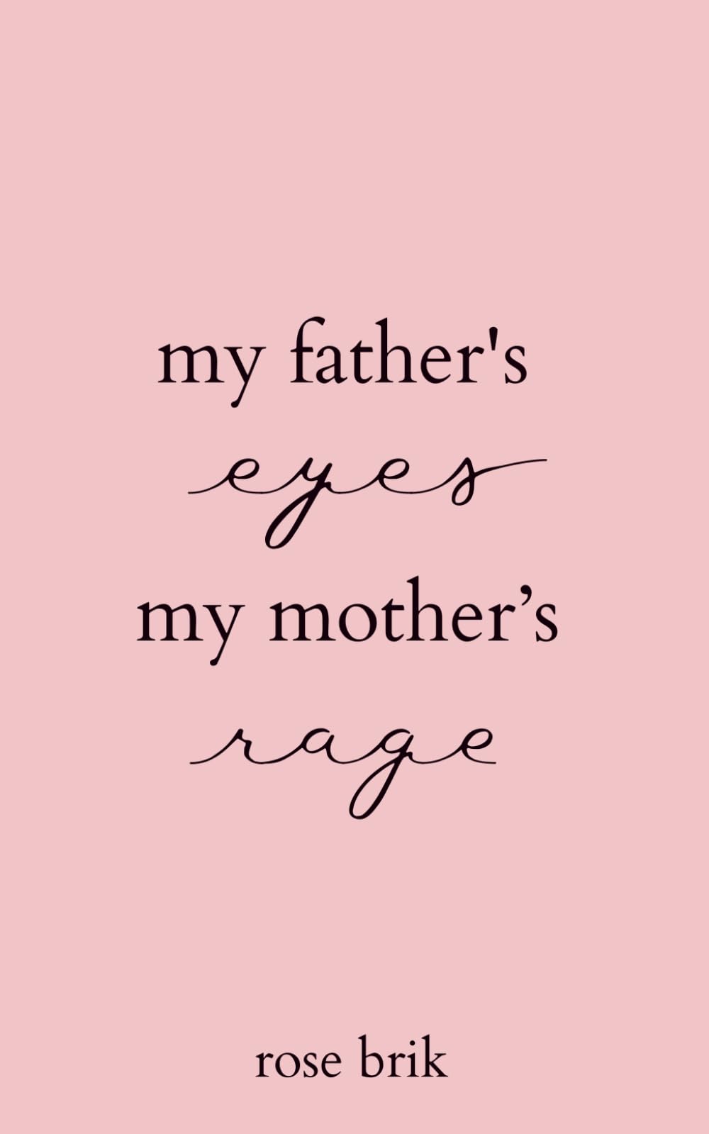 Libro: my father's eyes, my mother's rage