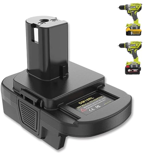 Adaptador-DM18RL-de-zyystarttogo:-convertidor-de-batería-Ryobi-de-18-V-a-DeWalt-de-20-V-y-Milwaukee-M18