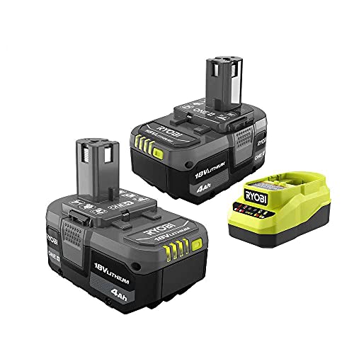 Batería-Ryobi-ONE+-de-iones-de-litio-de-18-V-y-4,0-Ah-(paquete-de-2)-y-kit-de-cargador-(PSK006)