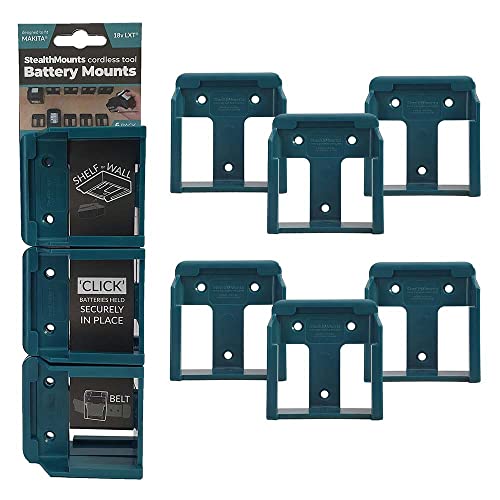Soporte-de-batería-StealthMounts-compatible-con-Makita-de-18-V-(paquete-de-6)---Soportes-de-batería-azules-|-Fabricado-en-el-Reino-Unido