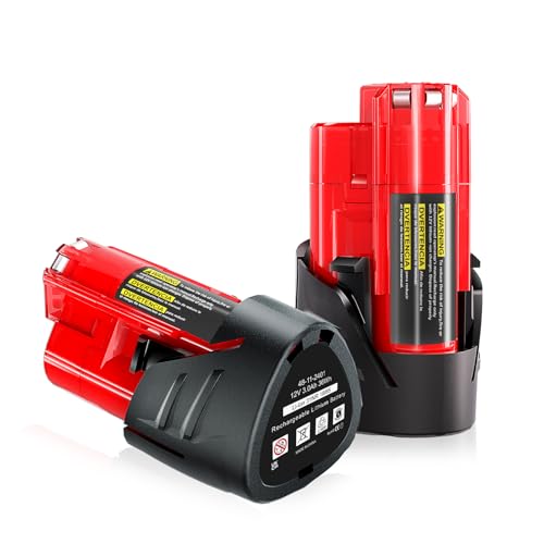 DSANKE---Paquete-de-2-baterías-de-repuesto-de-12-V-y-3-Ah-para-Milwaukee-M12,-compatibles-con-las-baterías-de-12-V-de-Milwaukee-48-11-2430,-48-11-2420,-48-11-2440,-48-11-2402-y-48-11-2411-(iones-de-litio)