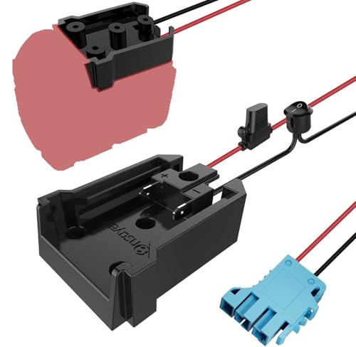 Adaptador-para-rueda-motriz-con-fusible-e-interruptor,-adaptador-de-batería-seguro-para-batería-de-litio,-con-cable-calibre-12-y-conector-de-mazo-de-cables,-ideal-para-coches-de-paseo-Peg-Perego.