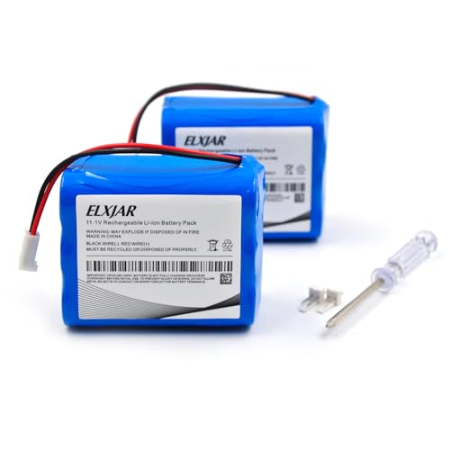 Batería-de-repuesto-elxjar-de-iones-de-litio-de-11,1-V-y-5200-mAh-con-conector-hembra-MTA-100-de-2-pines,-6-celdas-18650,-100-W,-cables-desnudos-RAMP/Rib