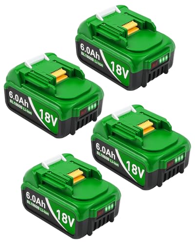 Twupixy---Paquete-de-4-baterías-de-repuesto-de-18-voltios-para-Makita-BL1860B-(18-V),-compatibles-con-Makita-BL1860,-BL1820,-1830B,-1840B-y-1850B,-compatibles-con-cargadores-originales-Makita-de-18-V-(verde)