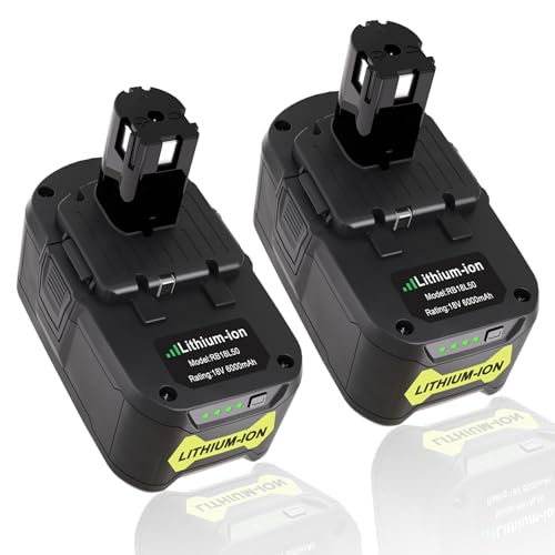 Leisuda---Paquete-de-2-baterías-de-18-V-de-repuesto-para-Ryobi-(batería-de-litio-de-18-V,-compatible-con-baterías-Ryobi-de-18-V,-P197,-P102,-P108,-P190,-P103,-P104,-P105,-P107,-P109,-ONE+-de-18-V)