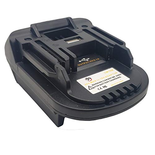 Adaptador-de-batería-DM18M-para-Dewalt-de-20-V-a-litio-de-18-V-BL1830,-BL1840,-BL1850-(14,4-V-18-V)-con-batería-Makita.