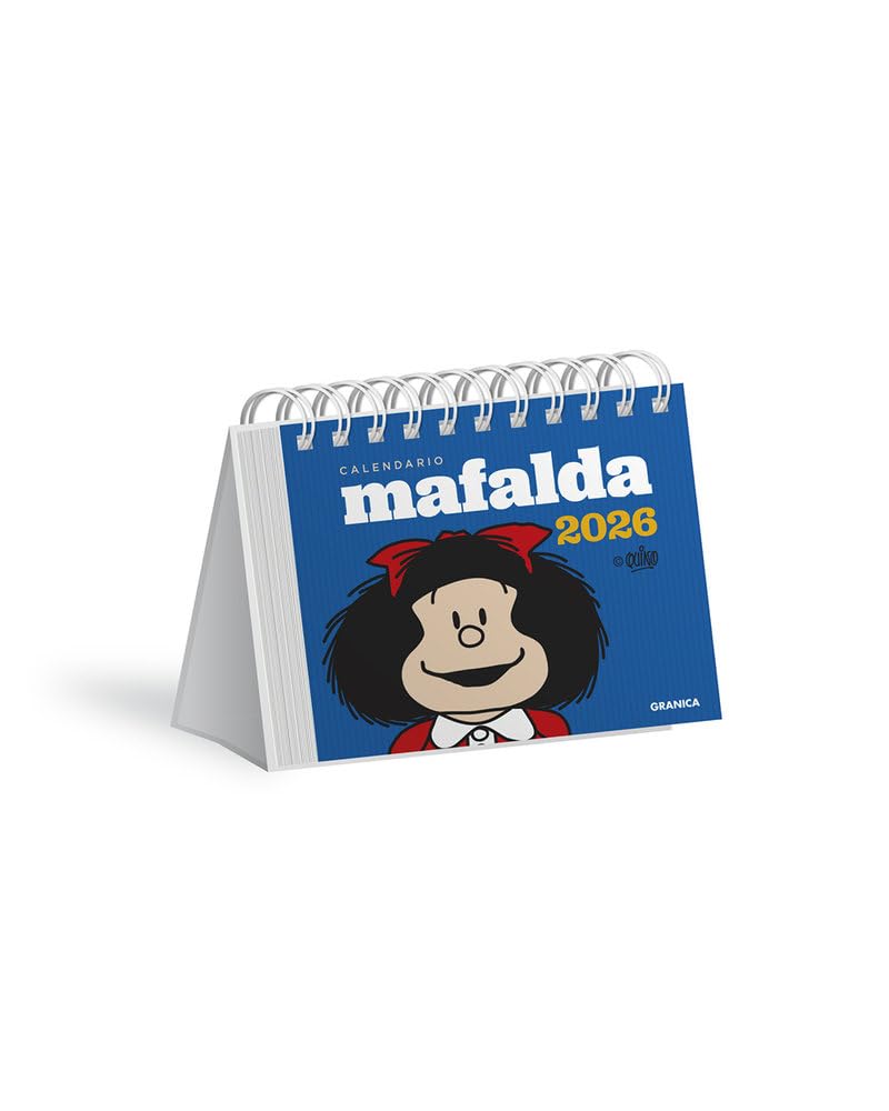 Libro: Mafalda 2026, Calendario Escritorio Azul