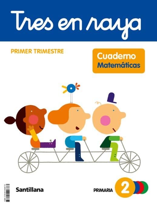 Libro: TRES EN RAYA CUADERNO MATEMATICAS 2 PRIMARIA 1 TRIM