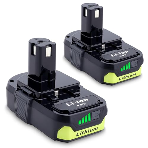 Batería-de-repuesto-mejorada-Cailingbat-de-3000-mAh-para-Ryobi-de-18-V-(paquete-de-2),-compatible-con-Ryobi-18-V-ONE+-P103,-P102,-P105,-P107,-P108,-P109-y-P122,-herramientas-eléctricas-inalámbricas-de-litio-de-18-voltios.