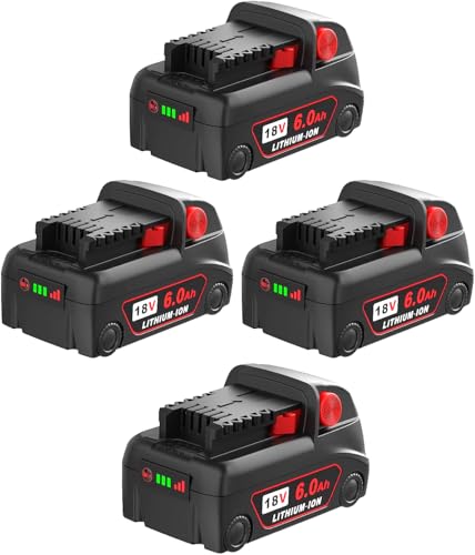 Batería-de-repuesto-de-18-V-(paquete-de-4)-para-Milwaukee-M18-de-6,0-Ah.-Baterías-de-alta-capacidad-compatibles-con-herramientas-Milwaukee-y-cargador.-Versión-2024/Nueva-patente-(negro,-paquete-de-4).