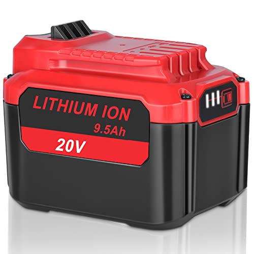 Batería-KUNLUN-de-9500-mAh-y-20-V-para-Craftsman-V20,-paquete-de-baterías-de-iones-de-litio,-compatible-con-baterías-Craftsman-de-20-V-máx.-CMCB202,-CMCB204,-CMCB205,-CMCB206-y-CMCB209.
