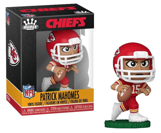 Funko Minis NFL Patrick Mahomes, Kansas City Chiefs, Figura de Vinilo