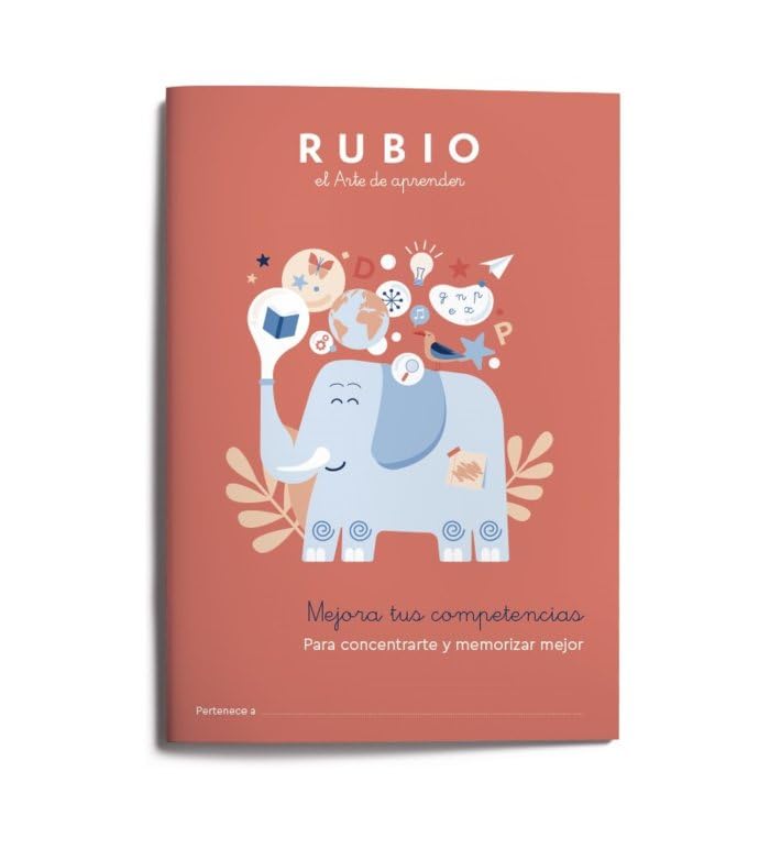 Libro: Mejora tus competencias. Para concentrarte y memorizar mejor RUBIO | +7 años | Cuaderno para comprender, aprender y procesar mejor la información del mundo que nos rodea: 3