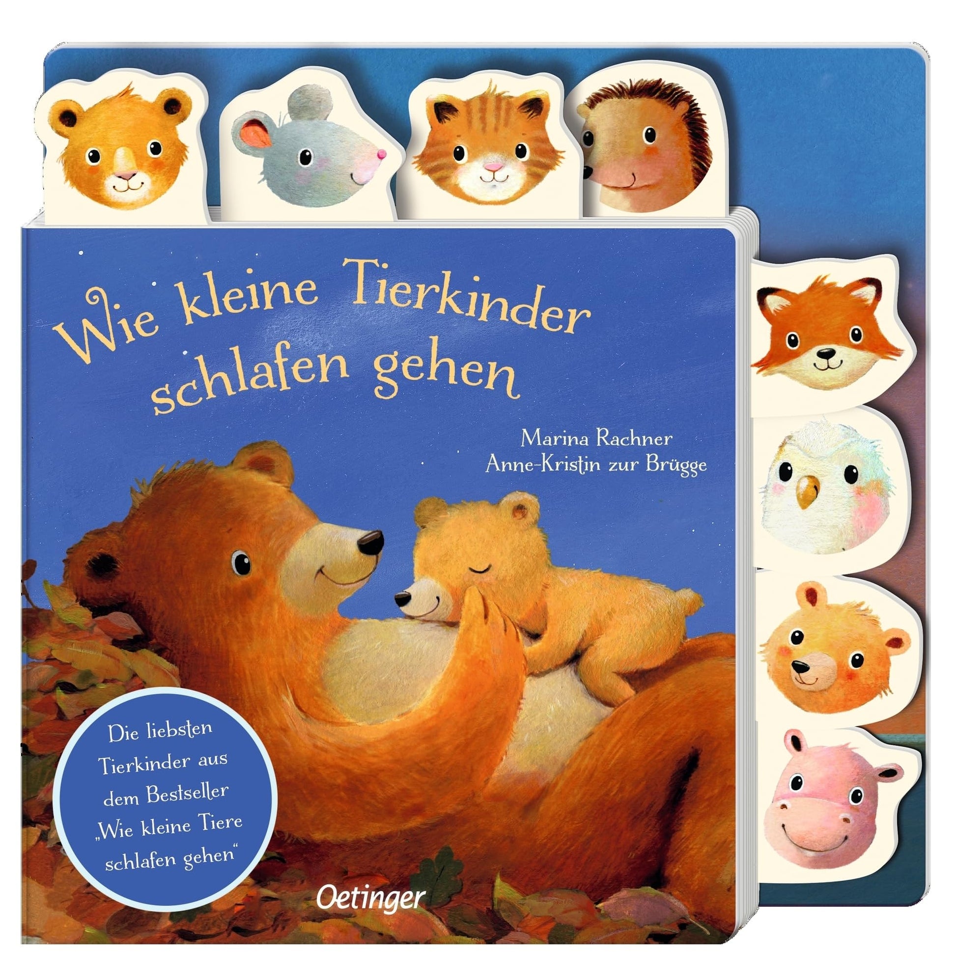 Libro: Wie kleine Tierkinder schlafen gehen: Gute-Nacht-Registerbuch