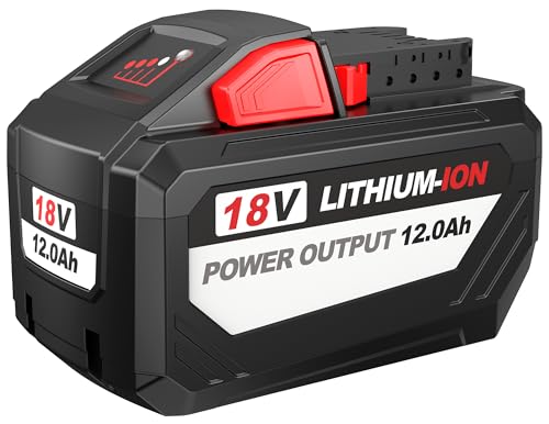 Batería-BULL-TECH-de-18-V-y-12,0-AH-de-repuesto-para-herramientas-eléctricas-Milwaukee-M18-de-alto-rendimiento-HD12.0,-compatible-con-todas-las-herramientas-Milwaukee-Power+-de-18-V.