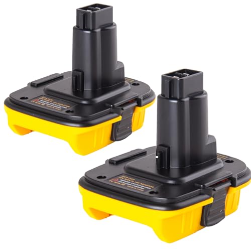 Adaptador-de-batería-Lilocaja-Dewalt-(paquete-de-2)-para-herramientas-Dewalt-de-18-V-y-20-V-Max,-puerto-USB,-convierte-DCB203/5-a-DC9098/6