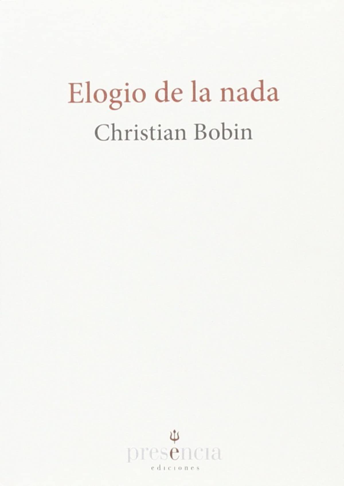 Libro: Elogio de la nada
