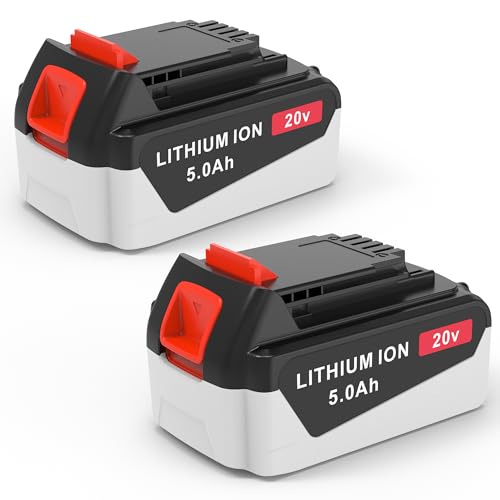 Batería-de-repuesto-CHAUNVEN-de-20-V-y-5,0-Ah-para-todas-las-baterías-Black-&-Decker-de-20-V,-compatible-con-baterías-Black-&-Decker-(2-paquetes)