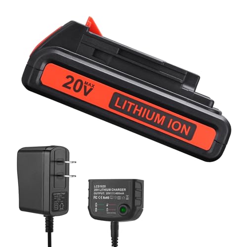 Batería-de-litio-de-repuesto-LBXR20-de-20-V-y-3,6-Ah-para-Black-and-Decker-LB20-LBX20-LBXR20-OPE-LBXR2020-OPE-LB2X4020-OPE-LBXR20B-2-LST220-LST300,-con-cargador-de-batería-de-16-V/20-V-con-salida-de-voltaje-múltiple.