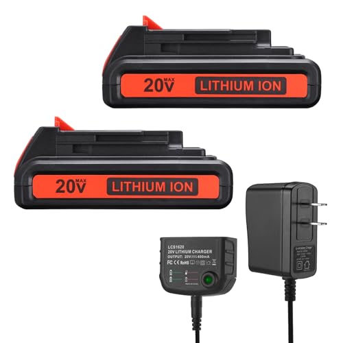 Paquete-de-2-baterías-de-repuesto-de-20-V-y-3,6-Ah-y-cargador-para-herramientas-eléctricas-inalámbricas-Black-and-Decker-de-20-V-Max,-LBXR20,-LBX20-y-LBX4020-de-larga-duración,-con-cargador-de-batería-de-16-V/20-V-con-salida-de-voltaje-múltiple.