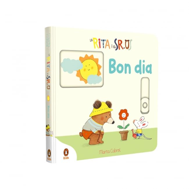 La Rita i el Sr. Os - Bon dia! (Mans petitones): Llibre amb mecanismes per lliscar, girar i somiar (Libros de cartón con solapas)