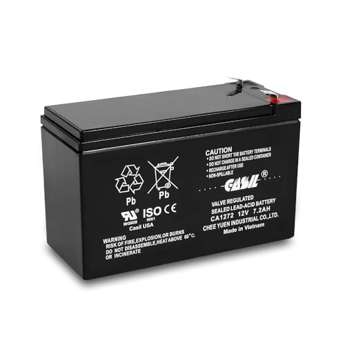 Batería-Casil-CA1270-de-12-V-y-7-Ah-para-alarma-de-seguridad,-sellada,-de-plomo-ácido.-Reemplace-la-batería-de-alarma-Bosch-de-12-V-y-7-Ah,-20-h.-Compatible-con-Bosch-D126-de-12-voltios-con-terminales-F1.