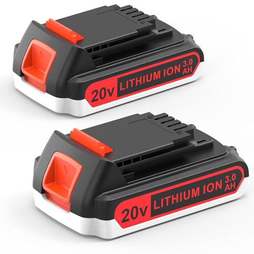 PEYESTEN---Paquete-de-2-baterías-de-repuesto-de-capacidad-extendida-de-3,0-Ah-y-20-V-para-Black-and-Decker-LBXR20-de-litio-de-20-voltios-máx.,-compatible-con-todas-las-herramientas-eléctricas-inalámbricas-Black-and-Decker-de-20-V-y-cargador.