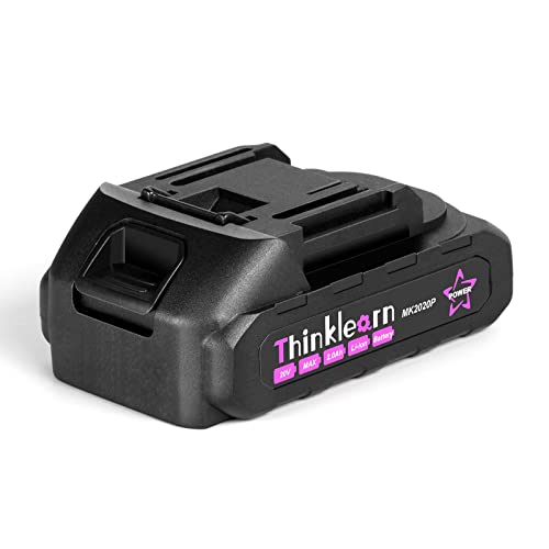 Batería-de-repuesto-ThinkLearn-de-iones-de-litio-de-20-V-máx.-y-2-Ah-para-pistola-de-pegamento-inalámbrica,-taladro-inalámbrico-y-herramientas-inalámbricas.