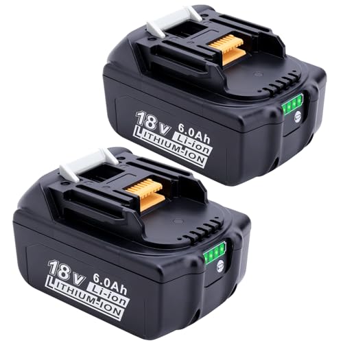 Batería-Cailingbat-de-6000-mAh-y-18-V-compatible-con-la-batería-Makita-BL1860B-de-18-V.-Reemplazo-para-baterías-BL1860,-BL1850B,-BL1840B-y-BL1830B-de-18-V.-Paquete-de-2.-Compatible-con-cargadores-y-herramientas-originales-de-18-V.