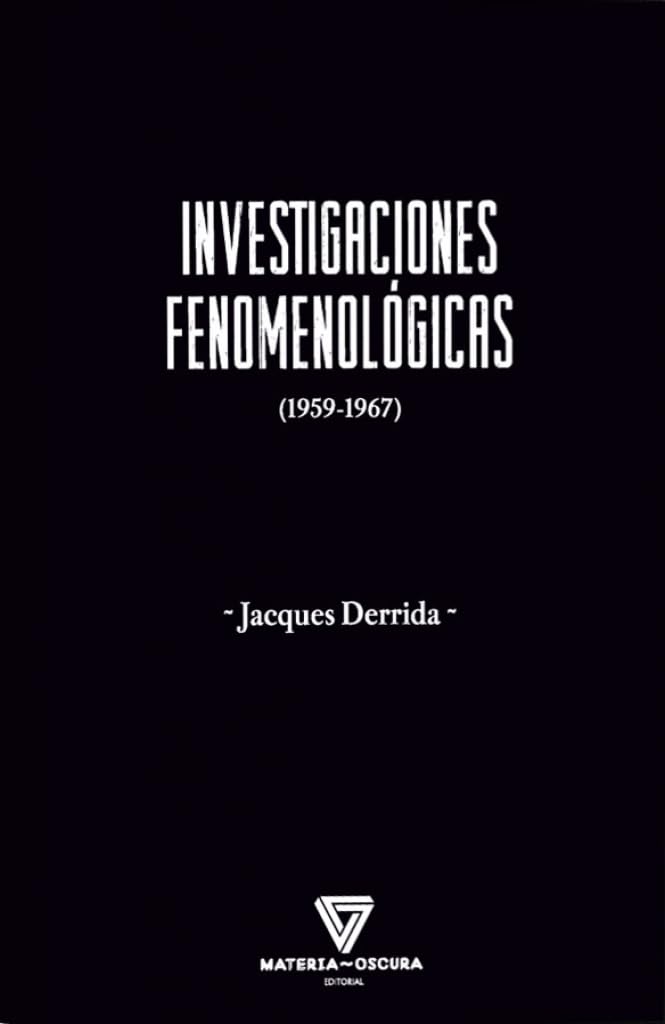 Libro: Investigaciones fenomenológicas