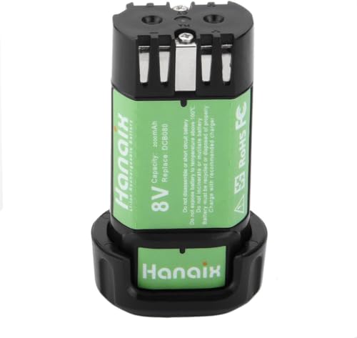 Batería-de-repuesto-Hanaix-de-2000-mAh-y-8-V-para-DEWALT-DCB080,-DW4390,-DCF680,-DCF680N1,-DCF680N2,-DCF680G2,-DCF682,-DCL023-y-DCB095.