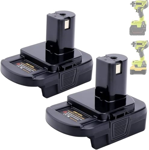 Adaptador-Tacerny-DM18RL-(paquete-de-2)-compatible-con-batería-de-20-V,-batería-de-litio-M-18-de-18-V-compatible-con-herramientas-Ryobi-P107-y-P108-de-18-V